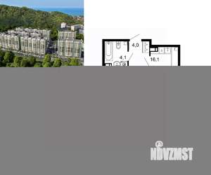 1-к квартира, вторичка, 37м2, 2/12 этаж