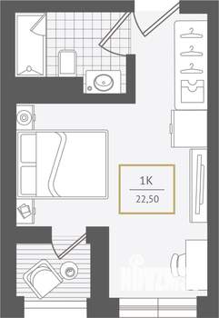 1-к квартира, вторичка, 23м2, 5/10 этаж