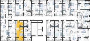 Студия квартира, вторичка, 24м2, 12/19 этаж