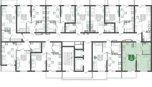 1-к квартира, вторичка, 38м2, 2/12 этаж