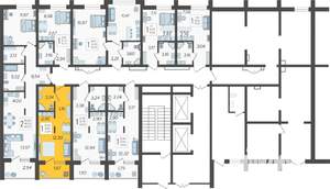 Студия квартира, вторичка, 24м2, 1/19 этаж