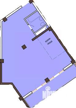 1-к квартира, вторичка, 60м2, 4/10 этаж