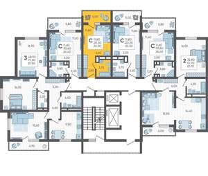 Студия квартира, строящийся дом, 25м2, 8/10 этаж