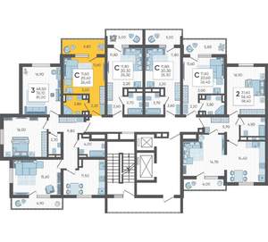 Студия квартира, вторичка, 26м2, 7/16 этаж