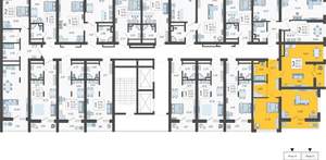 3-к квартира, вторичка, 66м2, 10/19 этаж