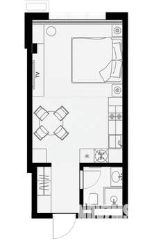 Студия квартира, вторичка, 30м2, 6/7 этаж