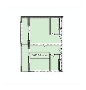 1-к квартира, вторичка, 67м2, 4/7 этаж