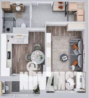 2-к квартира, вторичка, 42м2, 3/4 этаж