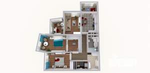 3-к квартира, вторичка, 104м2, 18/22 этаж