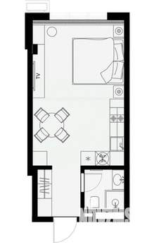 Студия квартира, вторичка, 30м2, 4/7 этаж