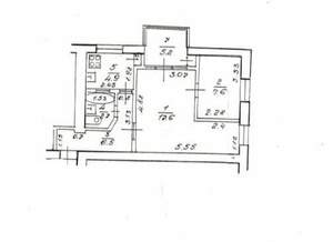 2-к квартира, вторичка, 48м2, 1/4 этаж