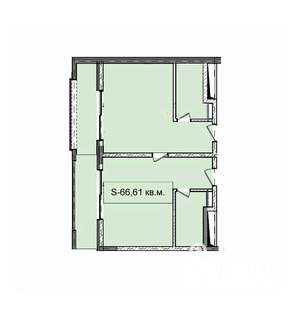 1-к квартира, вторичка, 67м2, 3/7 этаж