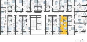 Студия квартира, вторичка, 23м2, 4/19 этаж