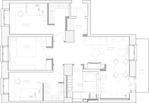 3-к квартира, вторичка, 90м2, 2/3 этаж