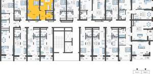 1-к квартира, вторичка, 38м2, 13/19 этаж