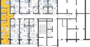 2-к квартира, вторичка, 51м2, 1/19 этаж