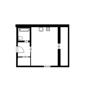 1-к квартира, вторичка, 42м2, 8/15 этаж
