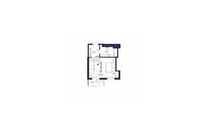 Студия квартира, строящийся дом, 41м2, 4/4 этаж