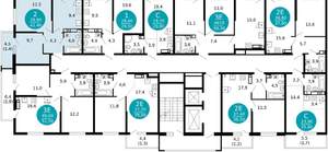 2-к квартира, вторичка, 42м2, 8/17 этаж