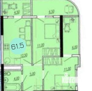 2-к квартира, вторичка, 67м2, 8/18 этаж