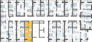 Студия квартира, вторичка, 23м2, 15/19 этаж