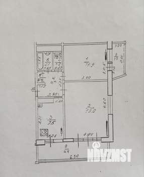 2-к квартира, вторичка, 53м2, 10/12 этаж