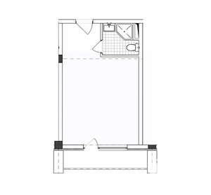 Студия квартира, вторичка, 31м2, 1/4 этаж
