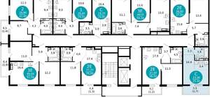 1-к квартира, вторичка, 26м2, 11/17 этаж