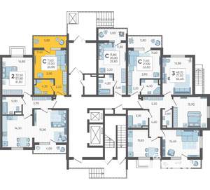 Студия квартира, вторичка, 27м2, 1/10 этаж