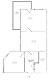 3-к квартира, вторичка, 40м2, 19/20 этаж