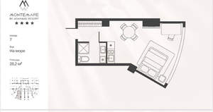 1-к квартира, вторичка, 28м2, 3/4 этаж
