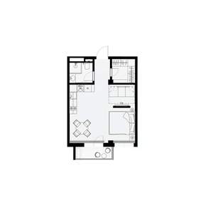 1-к квартира, вторичка, 39м2, 2/7 этаж