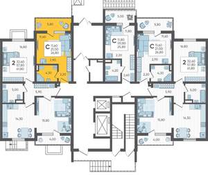 Студия квартира, строящийся дом, 27м2, 1/10 этаж