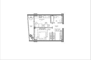 2-к квартира, вторичка, 44м2, 10/14 этаж