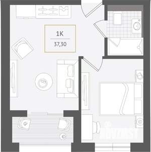 1-к квартира, вторичка, 37м2, 9/10 этаж
