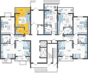 Студия квартира, вторичка, 27м2, 1/10 этаж