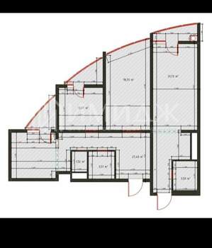 3-к квартира, вторичка, 100м2, 15/21 этаж