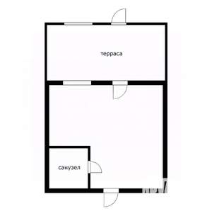 Студия квартира, вторичка, 20м2, 1/5 этаж