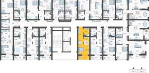 Студия квартира, вторичка, 23м2, 4/19 этаж