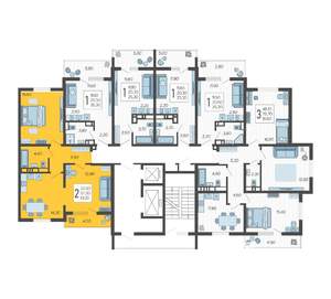 2-к квартира, вторичка, 61м2, 3/10 этаж