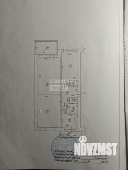 3-к квартира, вторичка, 57м2, 2/5 этаж