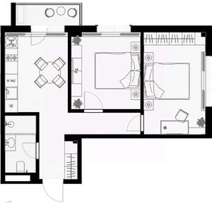 2-к квартира, вторичка, 54м2, 3/7 этаж
