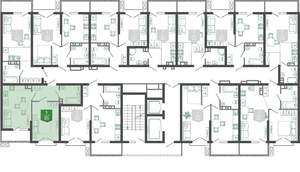 1-к квартира, вторичка, 38м2, 12/12 этаж