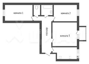 3-к квартира, вторичка, 74м2, 4/5 этаж