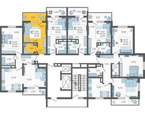 Студия квартира, вторичка, 26м2, 5/16 этаж