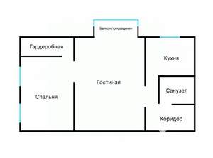 2-к квартира, вторичка, 46м2, 3/5 этаж