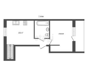 3-к квартира, вторичка, 130м2, 2/2 этаж