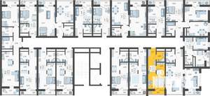 Студия квартира, вторичка, 23м2, 16/19 этаж