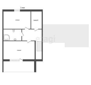 3-к квартира, вторичка, 130м2, 2/2 этаж