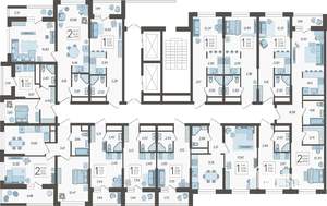 2-к квартира, вторичка, 48м2, 2/19 этаж